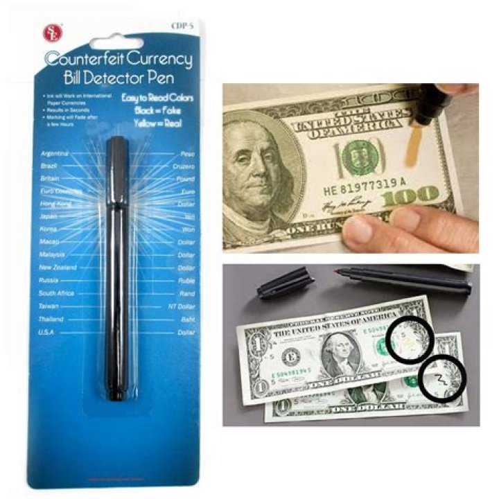 How does a counterfeit detector work?