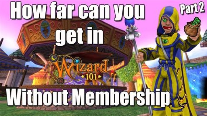 How far can you get in Wizard 101 without membership?