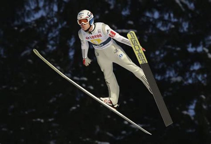 How far do Olympic ski jumpers jump?
