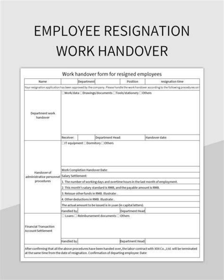 How is the resignation process?