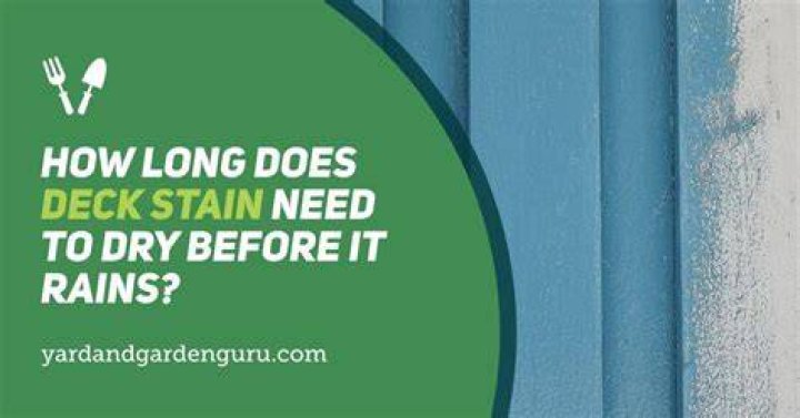 How long does deck stain need to dry?