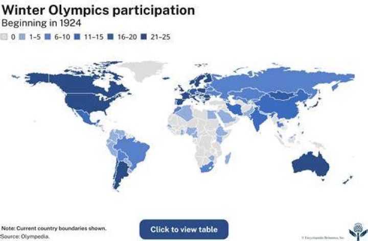 How many countries participated in 2010 Winter Olympics?