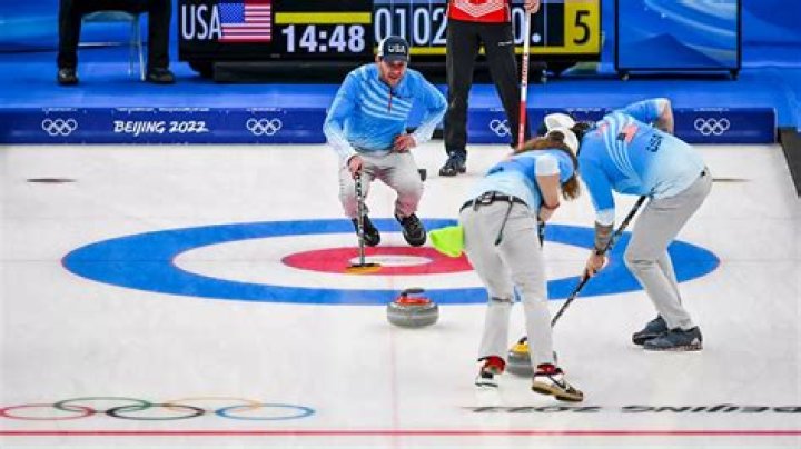 How many countries play curling in the Olympics?