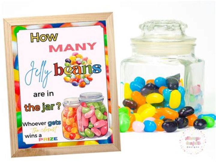 How many jelly Bellys are in a 64 oz jar?