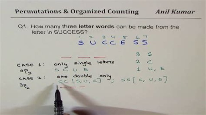How many permutations can a 3 letter word have?