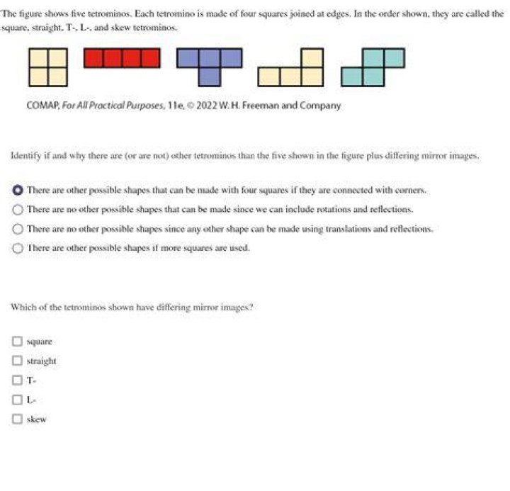 How many squares are there in a tetromino?