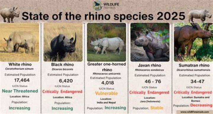How many white rhinos are left?