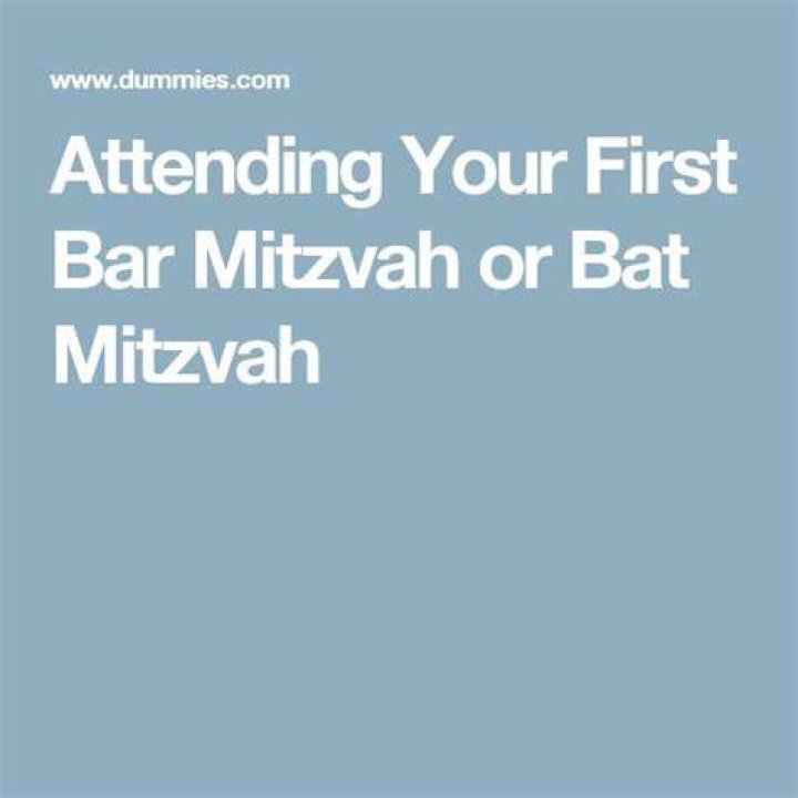 How old are you when you have your first Bar Mitzvah?