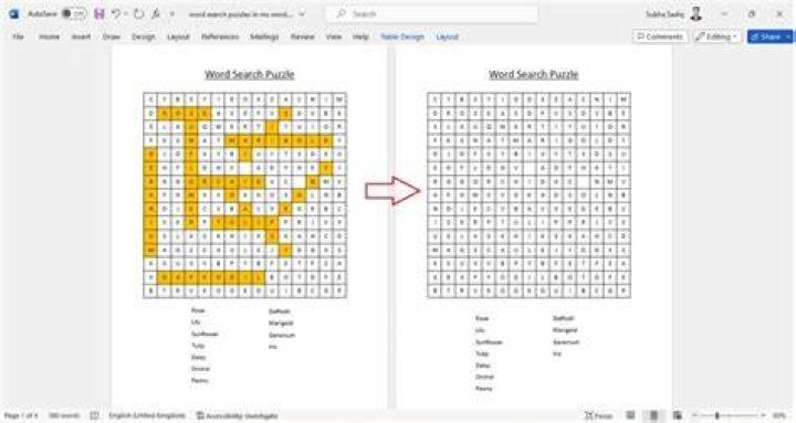 How to create your own word search puzzle?