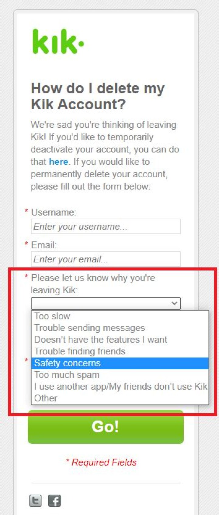 【How-to】Delete kik account - Howto.org
