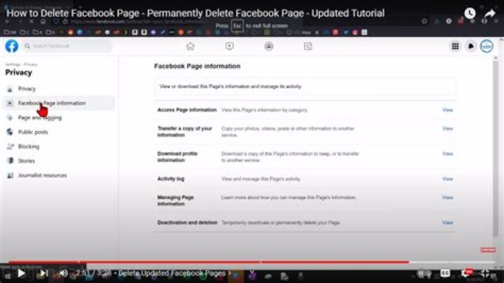 【How-to】Delete page in facebook account