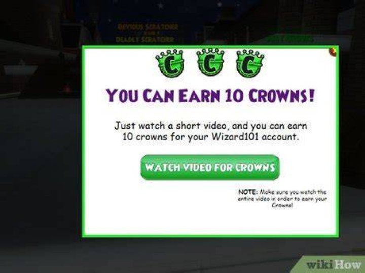 How to get Crowns in Wizard101?