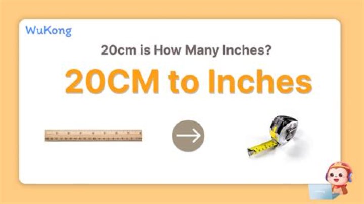 【How-to】How big is 20cm in inches