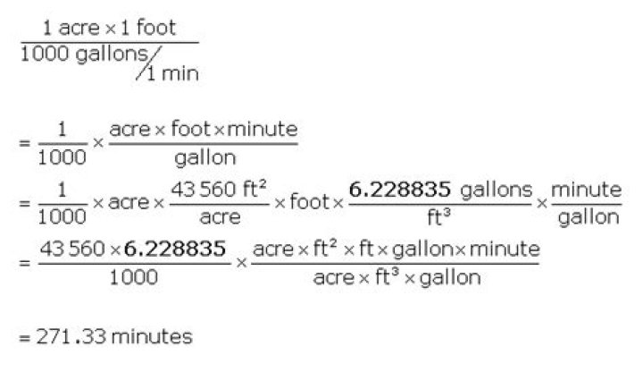 【How-to】How many gallons in an acre foot of water