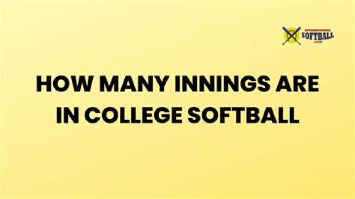 【How-to】How many innings in college softball