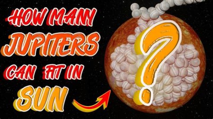 【How-to】How many jupiters can fit inside of the sun