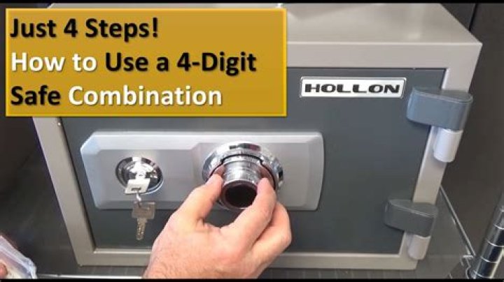 【How-to】How to open a combination safe with 4 numbers