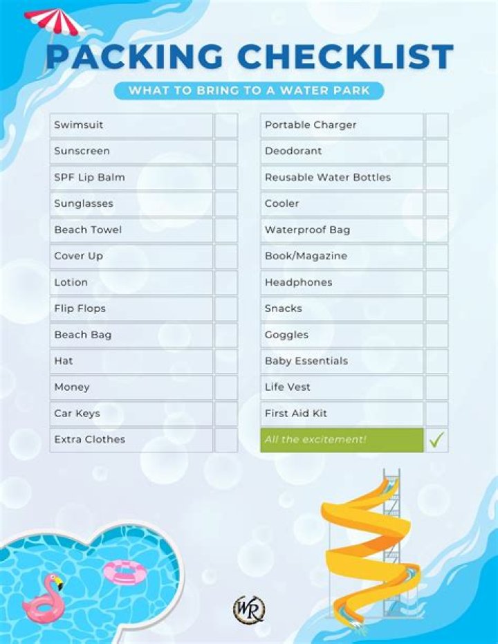 【How-to】How to Pack for a Water Park