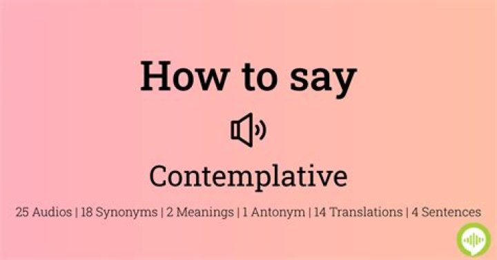 【How-to】How to pronounce contemplative - Howto.org