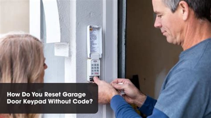 【How-to】How to reset garage door keypad without code