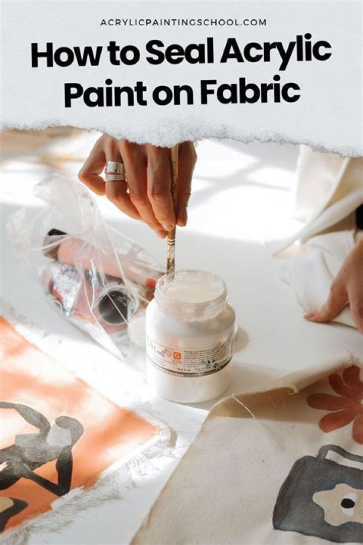 【How-to】How to seal acrylic paint on fabric without medium