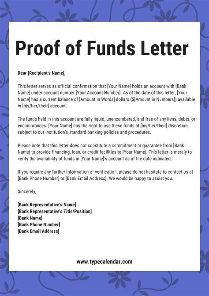 【How-to】How to Write a Proof of Funds Letter
