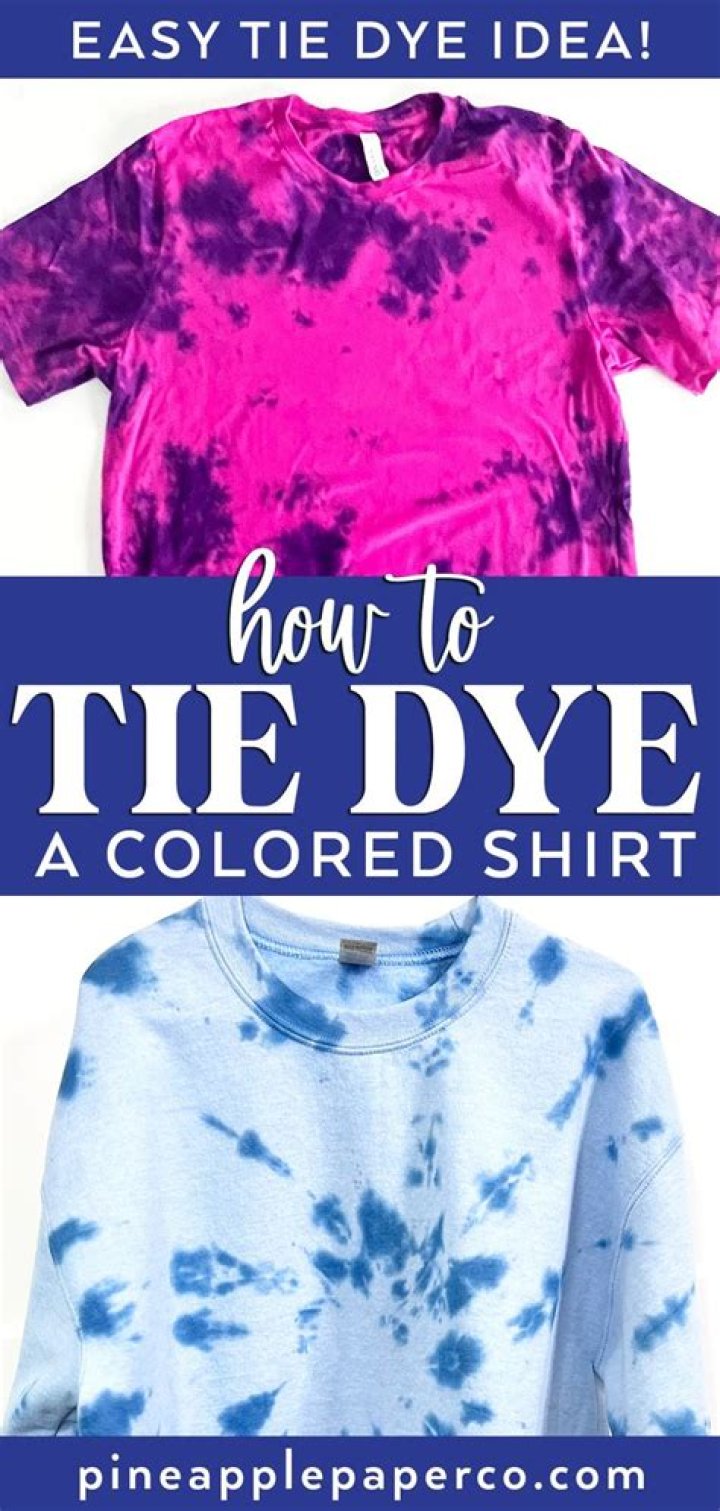 How to tie dye a shirt like a pro?