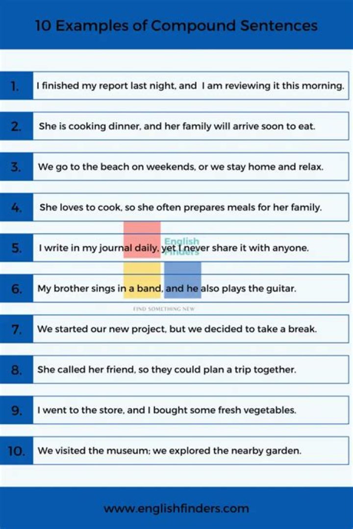 【How-to】What are 10 examples of compound sentences