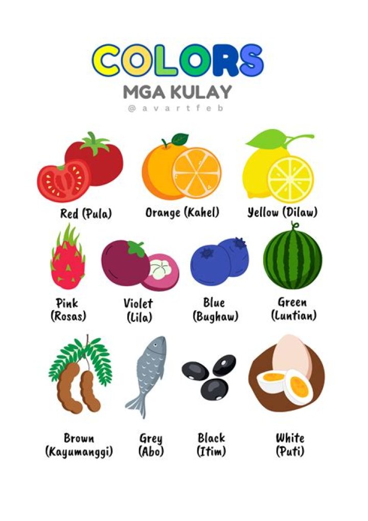 【How-to】What are the colors in tagalog