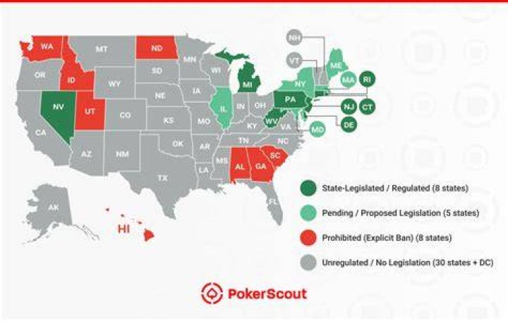In which states is online poker legal?