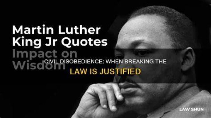 Is it ever right to break the law?