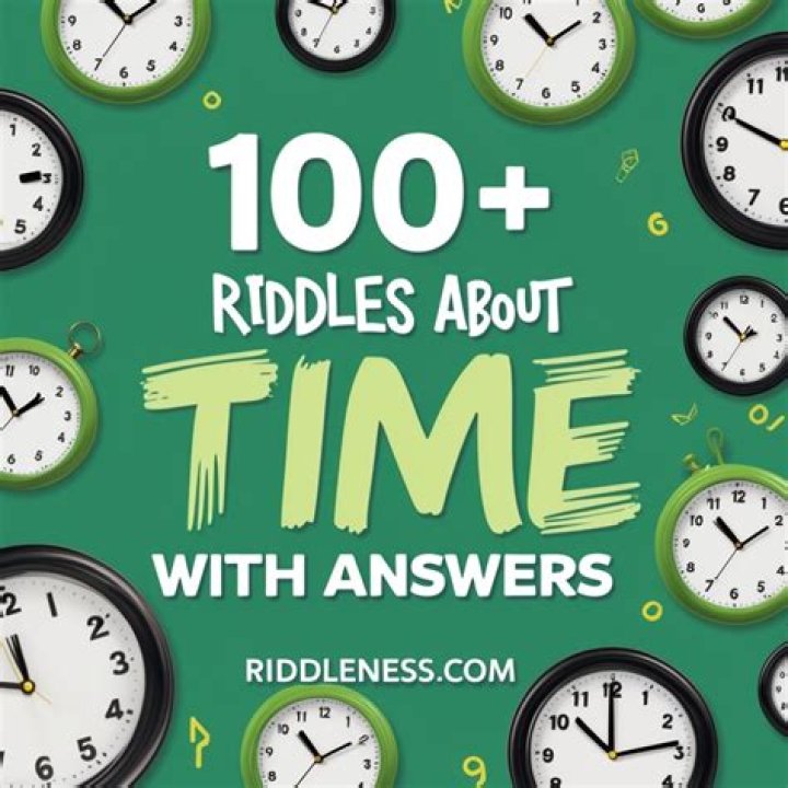 Is it good to find riddles about time?