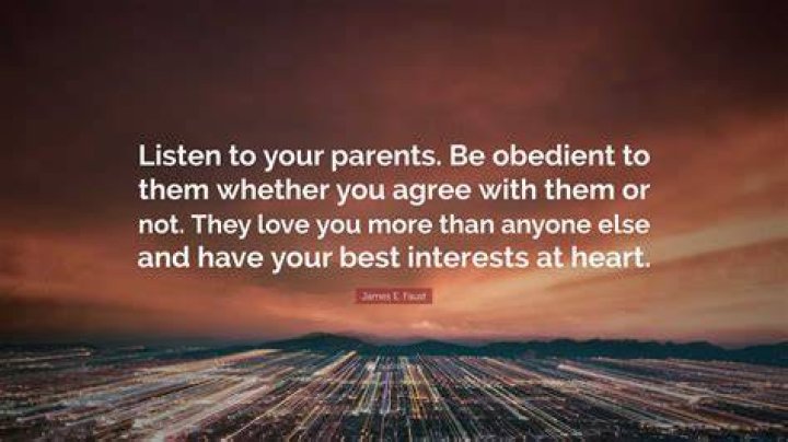 Should you always listen to your parents?