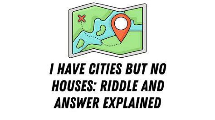 What am I have cities but no houses riddle?