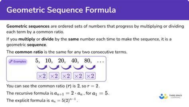 What are 2 examples of geometric sequence?