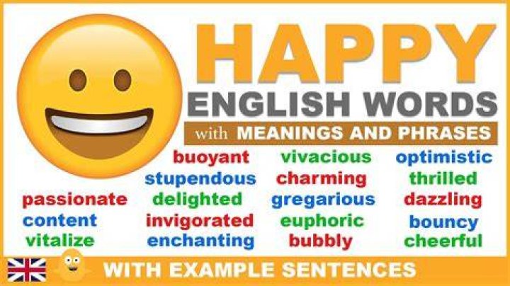 What are 5 happy words?
