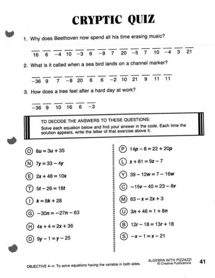 What are cryptic answers?