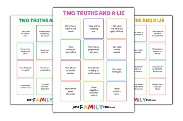 What are good examples of two truths and a lie?