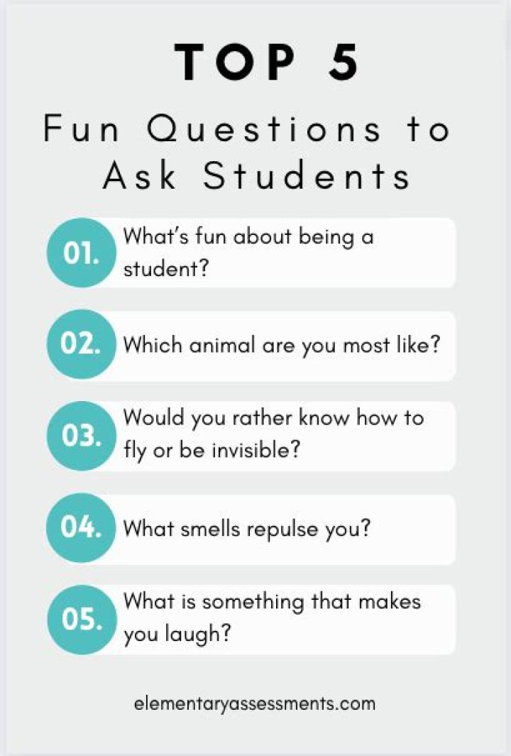 What are some good questions to ask students?