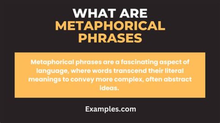 What are some metaphorical words?