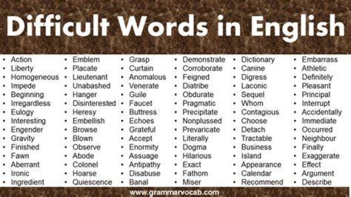 What are some words that are hard to say?