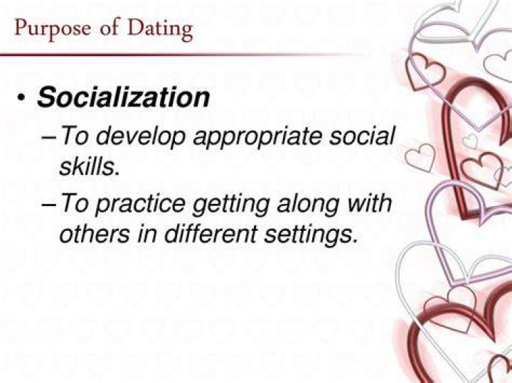 What are the 3 purposes of dating?