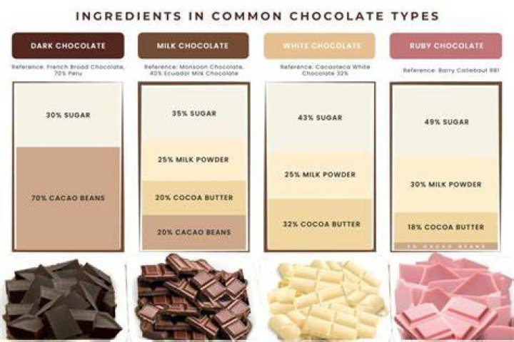 What are the 4 types of chocolate?