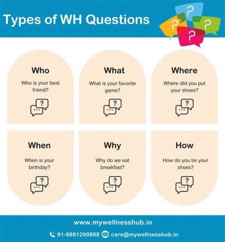 What are the 5 questions types?