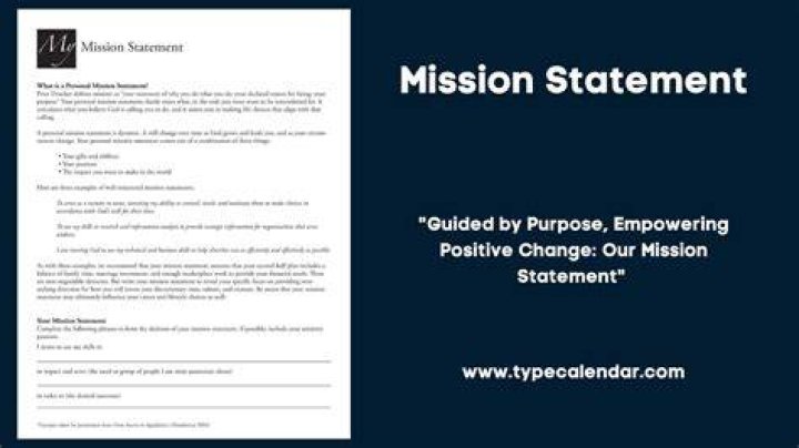 What are the content of a mission statement?