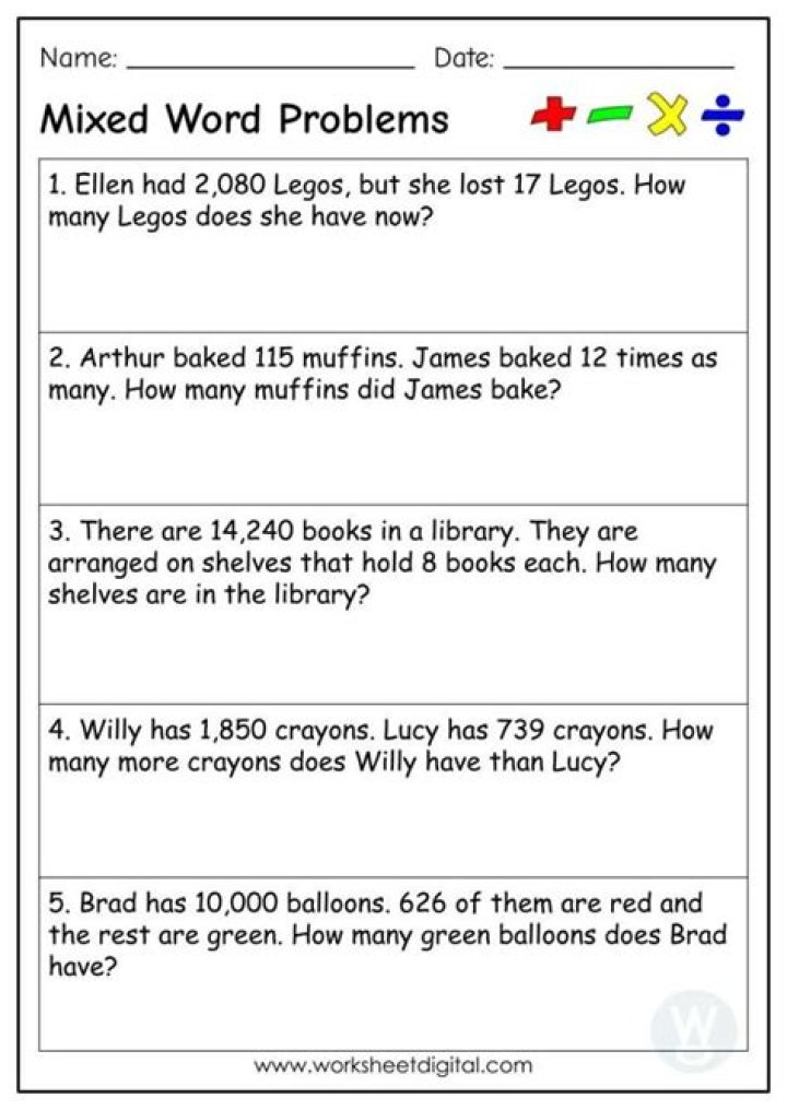 What are the rules of word problems?