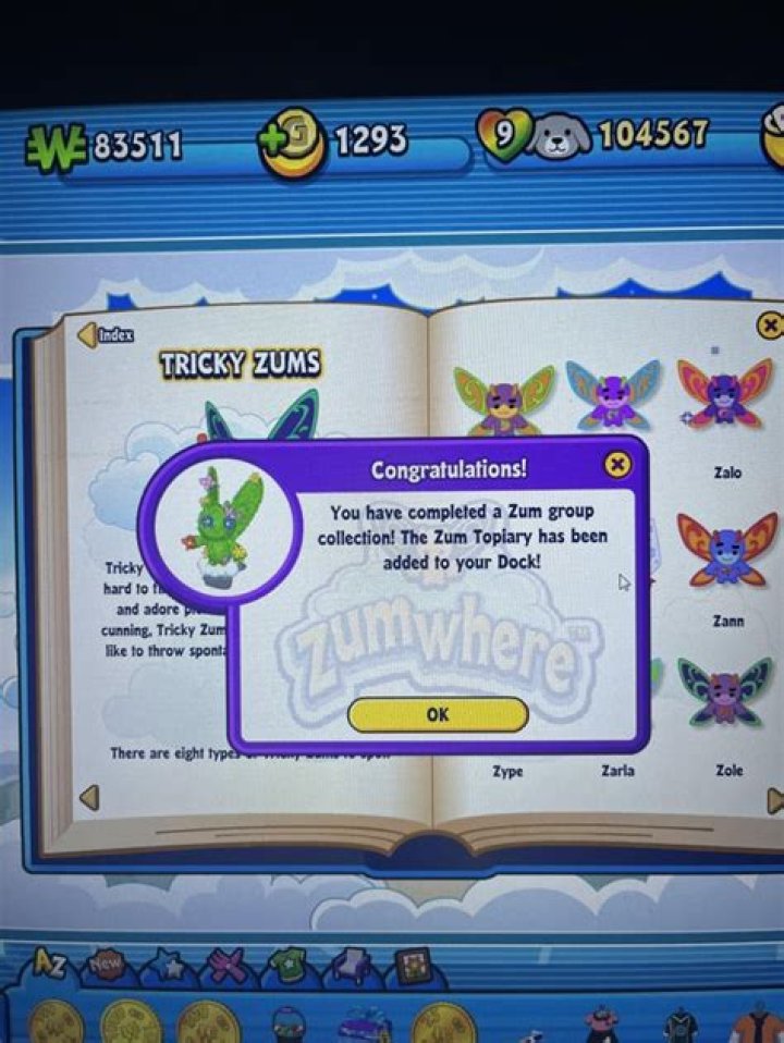 What are Webkinz Zums?