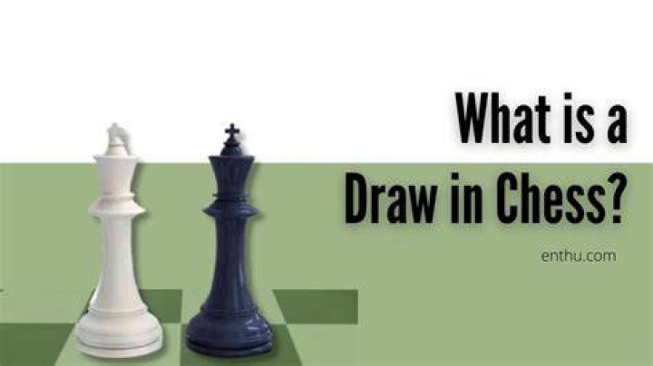 What constitutes a draw in chess?