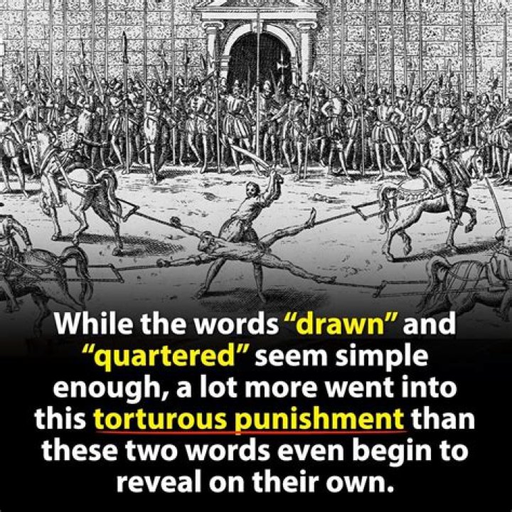 What did it mean to be drawn and quartered?