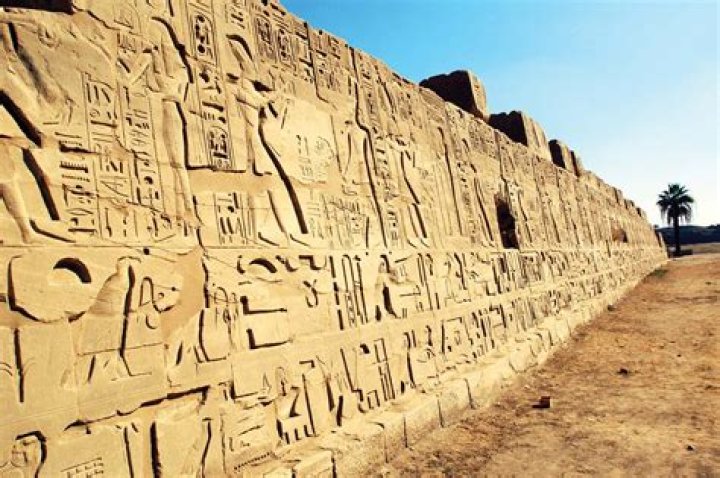 What did the Egyptians write on the wall?